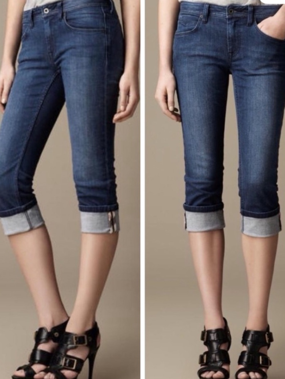 Burberry Brit Buckingham Capri Shorts size 27